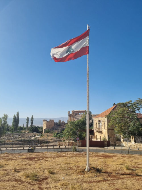 Lebanese flag pole