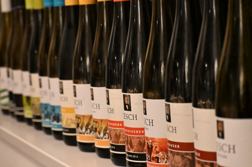Tesch bottles lined up