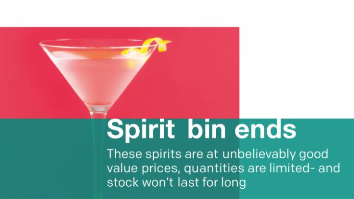 Spirit bin ends