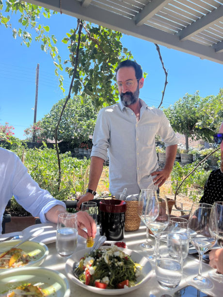 Spyros, the Hospitality Manager who hosted the delicious lunch