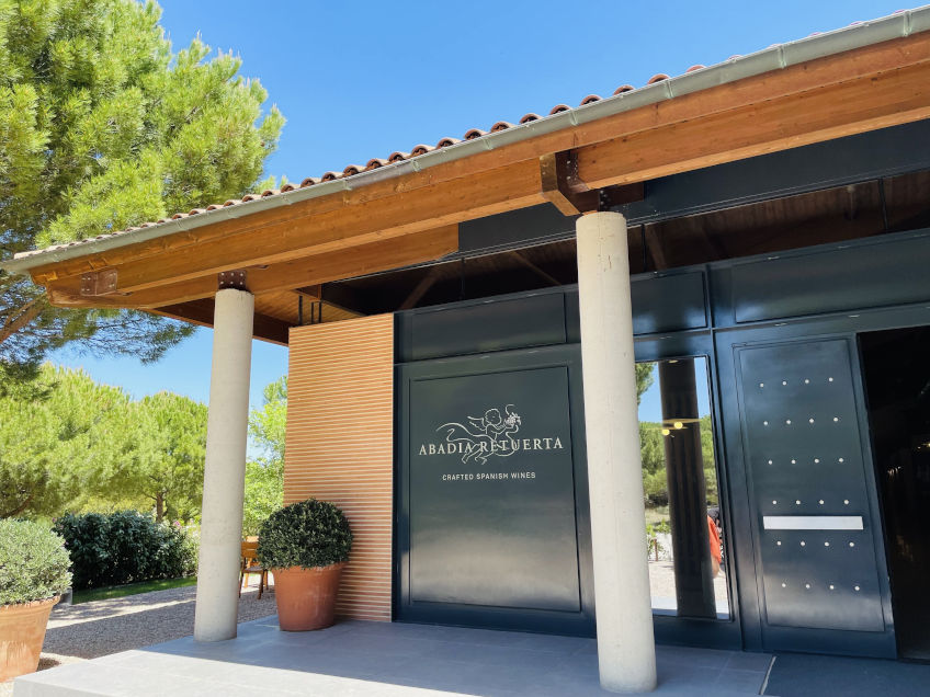 The entrance to the Abadia Retuerta winery