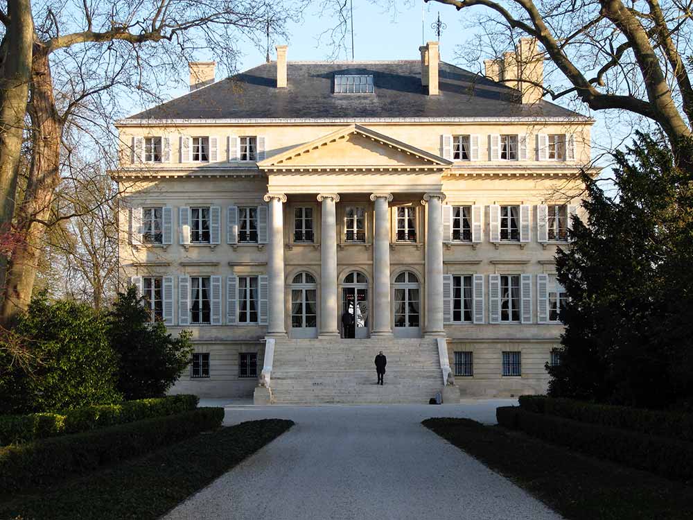 The facade of Château Margaux
