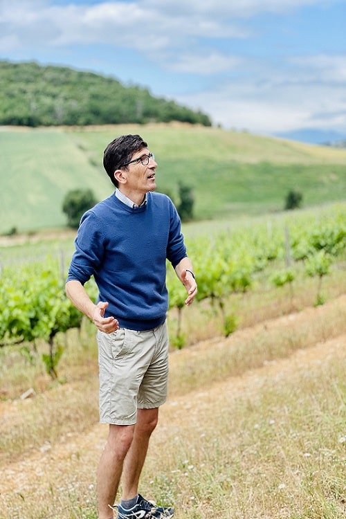 Javier Izquierdo in the vineyards