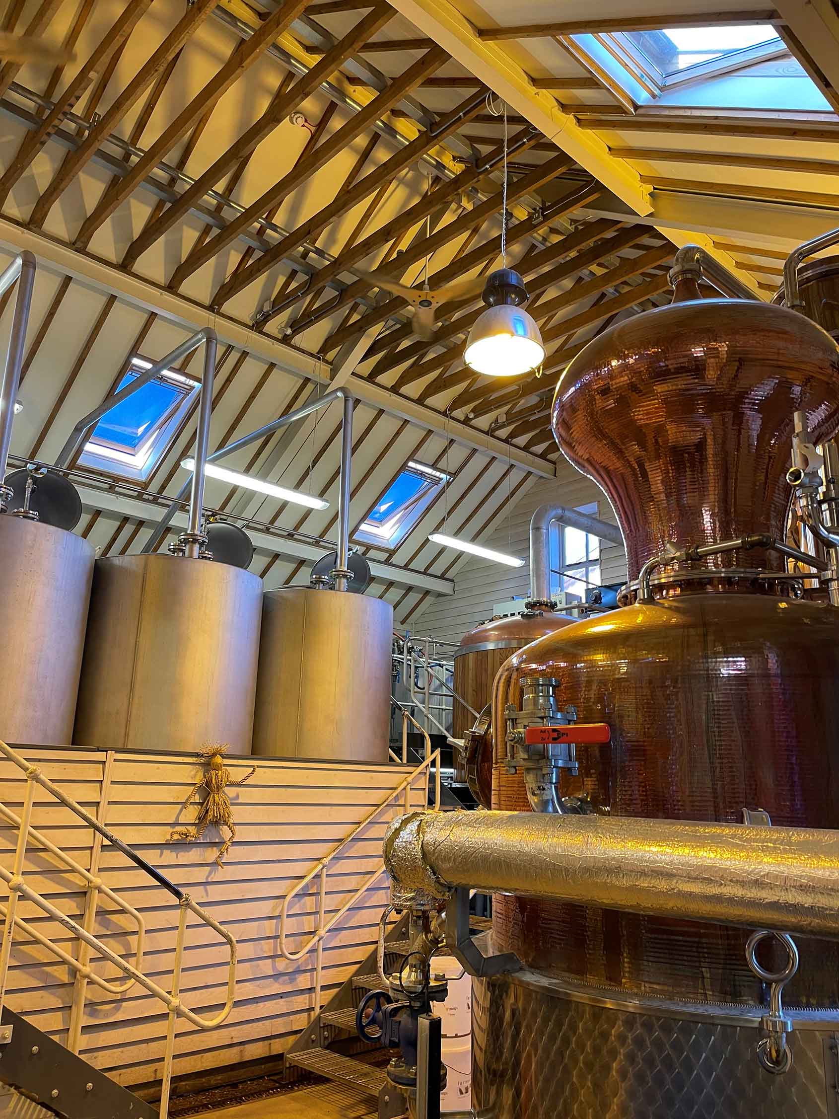 The distillery room at the Cotswolds Distillery