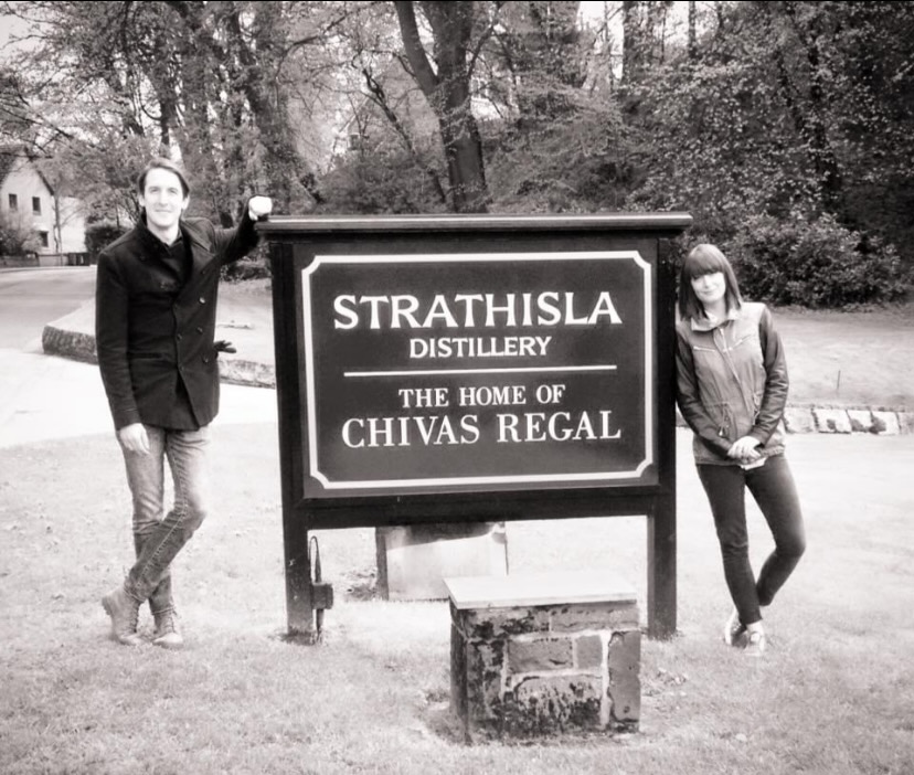 Emily at Strathisla Distillery in 2012