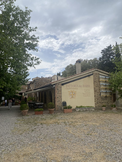 Entrance to the historic Barbi winery