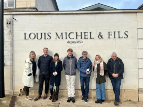 Group outside Louis Michel