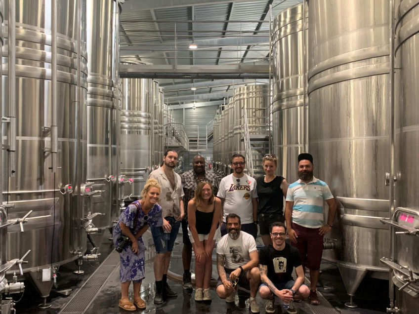 Group Shot in Ste Marguerite Tank Hall