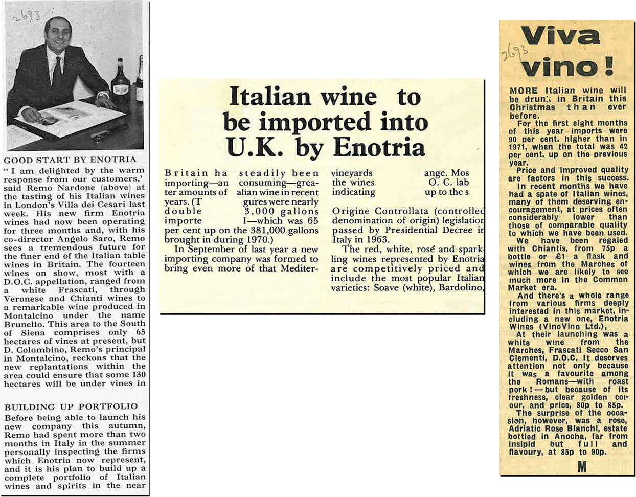 Enotria press clippings