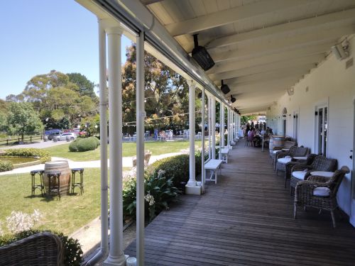 Rob Dolan terrace restaurant with tables and chairs 