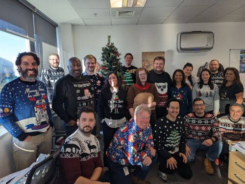 Team wearing christmas jumpers to raise money for Mind